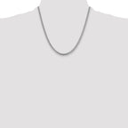 14k WG 4.25mm Solid Miami Cuban Chain