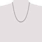 14k WG 4.25mm Solid Miami Cuban Chain