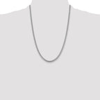 14k WG 4.25mm Solid Miami Cuban Chain