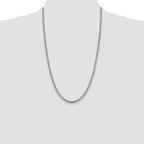14k WG 4.25mm Solid Miami Cuban Chain