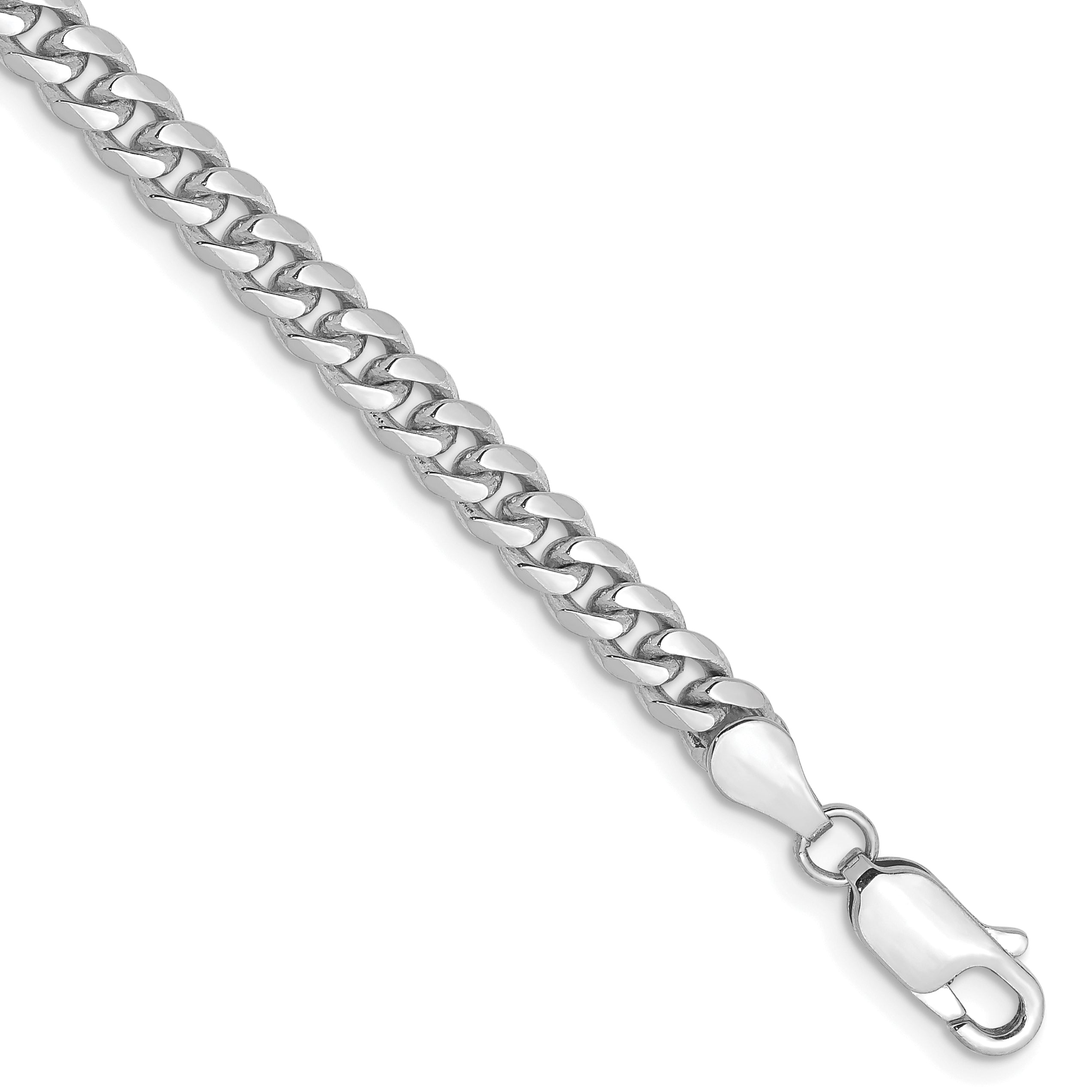 14k WG 4.25mm Solid Miami Cuban Chain Main image