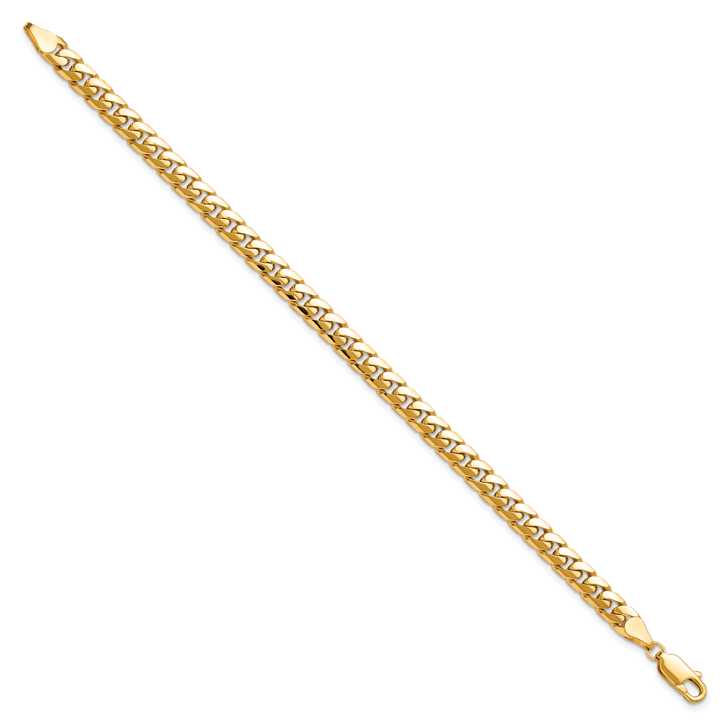 14K Yellow Gold Solid Cuban Chain Necklace 5mm Secondary image