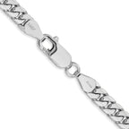 5.0mm 14K White Gold Solid Miami Cuban Link Chain - Sophia Jewelers