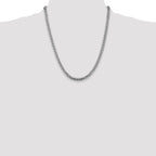 5.0mm 14K White Gold Solid Miami Cuban Link Chain - Sophia Jewelers