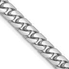 5.0mm 14K White Gold Solid Miami Cuban Link Chain - Sophia Jewelers