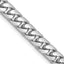 5.0mm 14K White Gold Solid Miami Cuban Link Chain - Sophia Jewelers