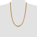 14K Yellow Gold Solid Cuban Chain Necklace 6.25mm - Sophia Jewelers