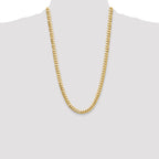 8.0mm 14K Yellow Gold Solid Miami Cuban Link Chain - Sophia Jewelers