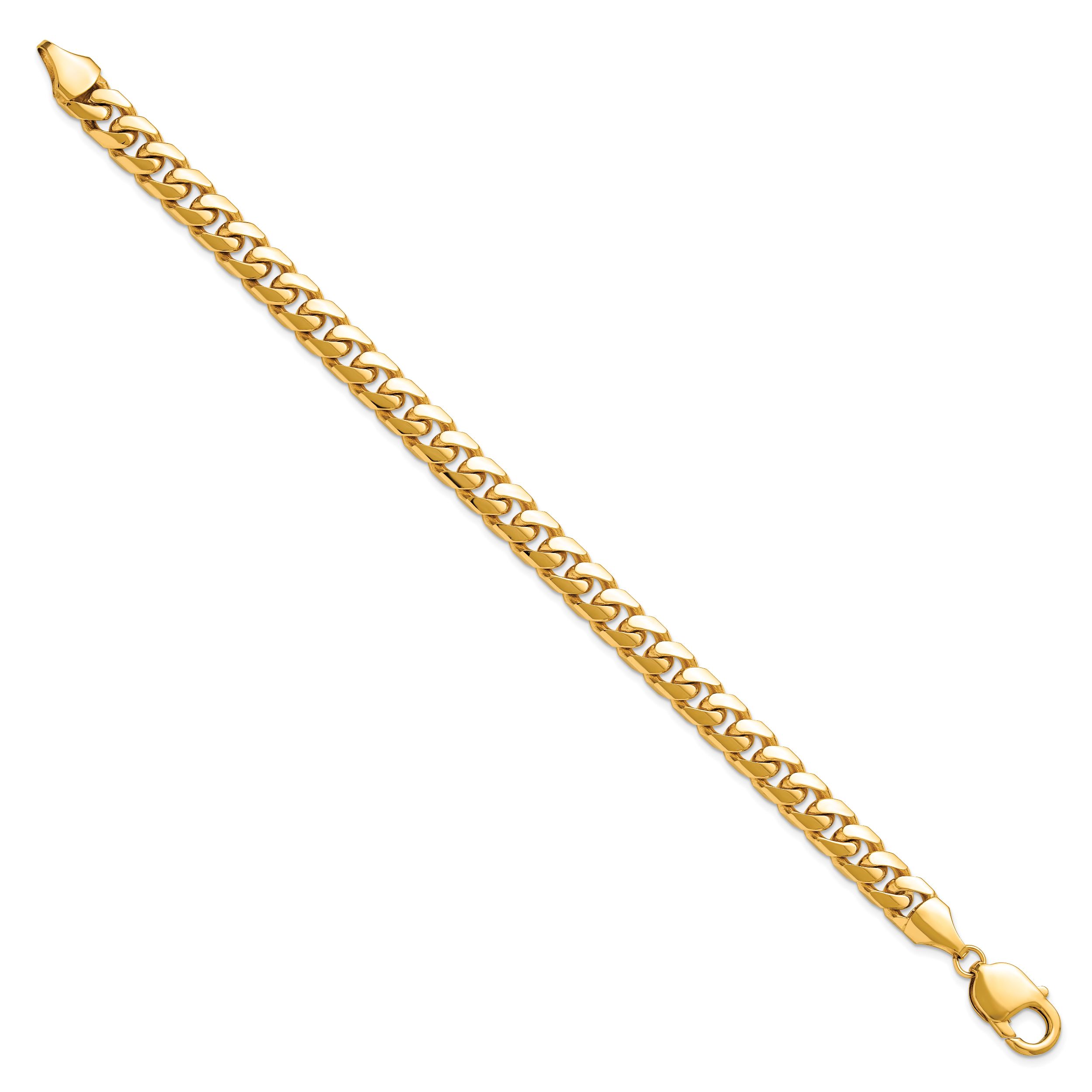 14k 8mm Solid Miami Cuban Chain Secondary image