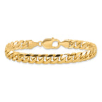 14k 8mm Solid Miami Cuban Chain