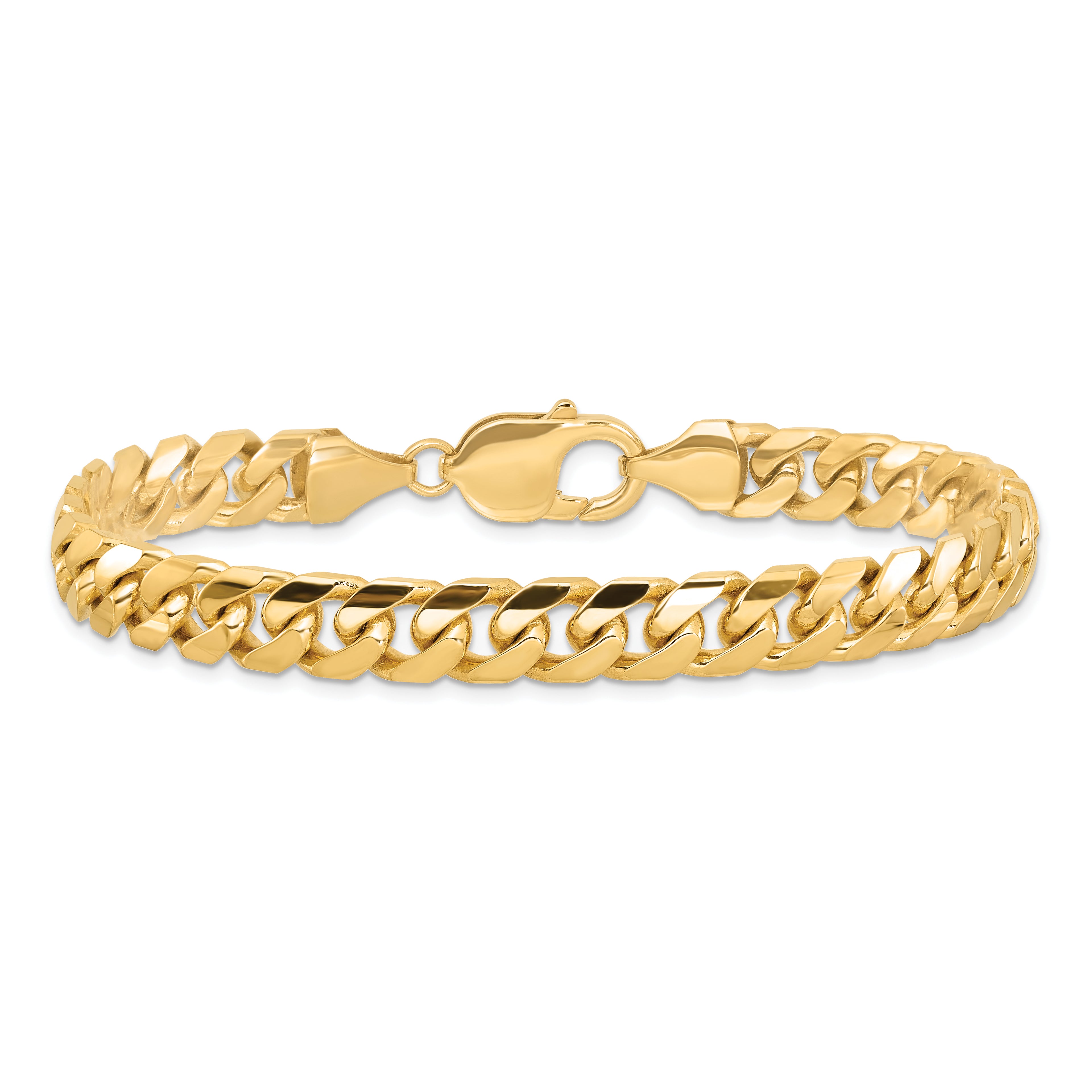 14k 8mm Solid Miami Cuban Chain