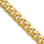 14K Yellow Gold Solid Cuban Chain Necklace 8mm