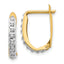 14k Diamond Fascination Hinged Hoop Earrings