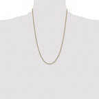 2.25mm 14K Yellow Gold Semi-Solid D/C Rope Chain - Sophia Jewelers