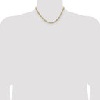 14K Yellow Gold Diamond-Cut Rope Chain Necklace 3.5mm - Sophia Jewelers