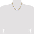 14K Yellow Gold Diamond-Cut Rope Chain Necklace 3.5mm - Sophia Jewelers