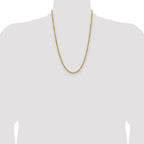 14K Yellow Gold Diamond-Cut Rope Chain Necklace 3.5mm - Sophia Jewelers