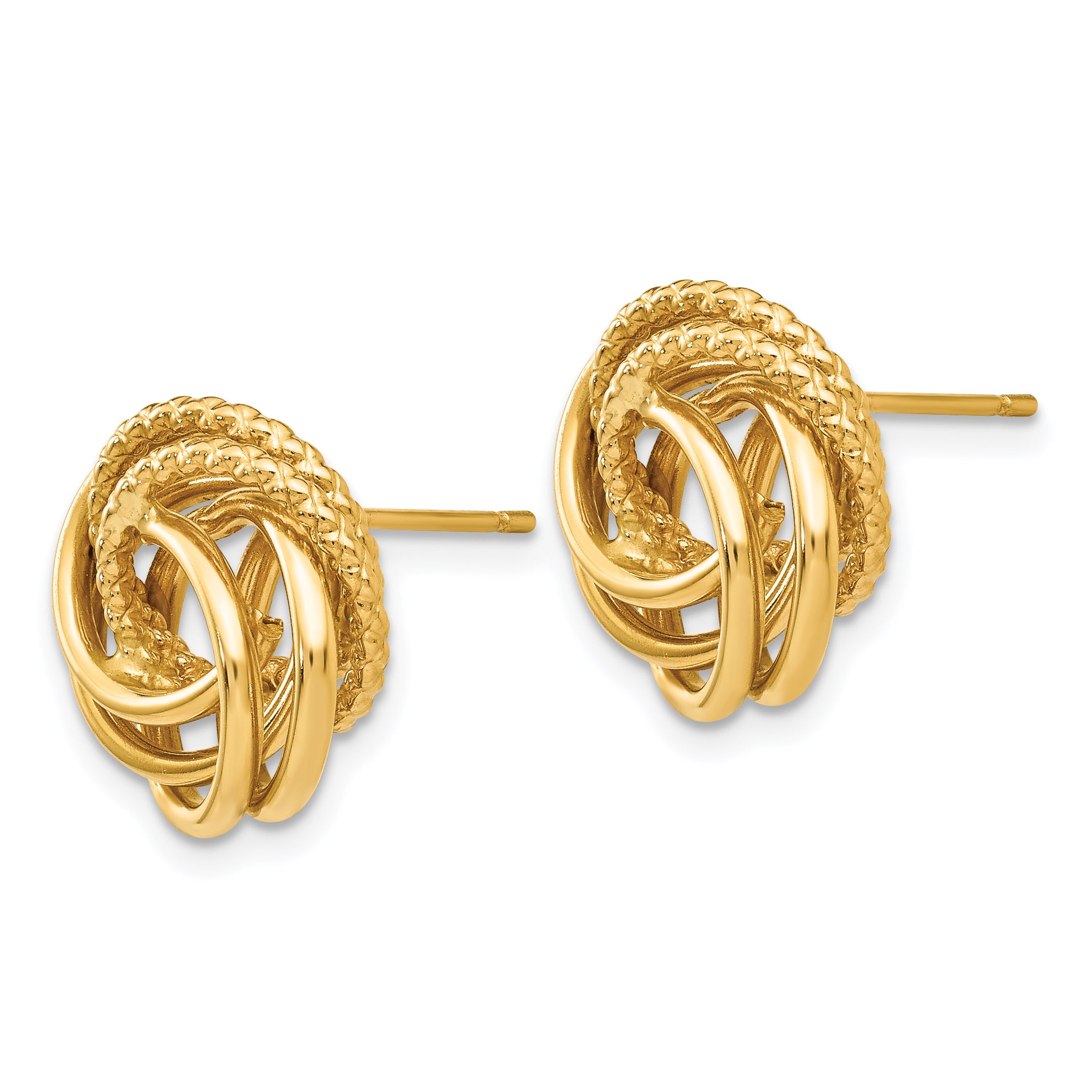 14k Love Knot Earrings Secondary image