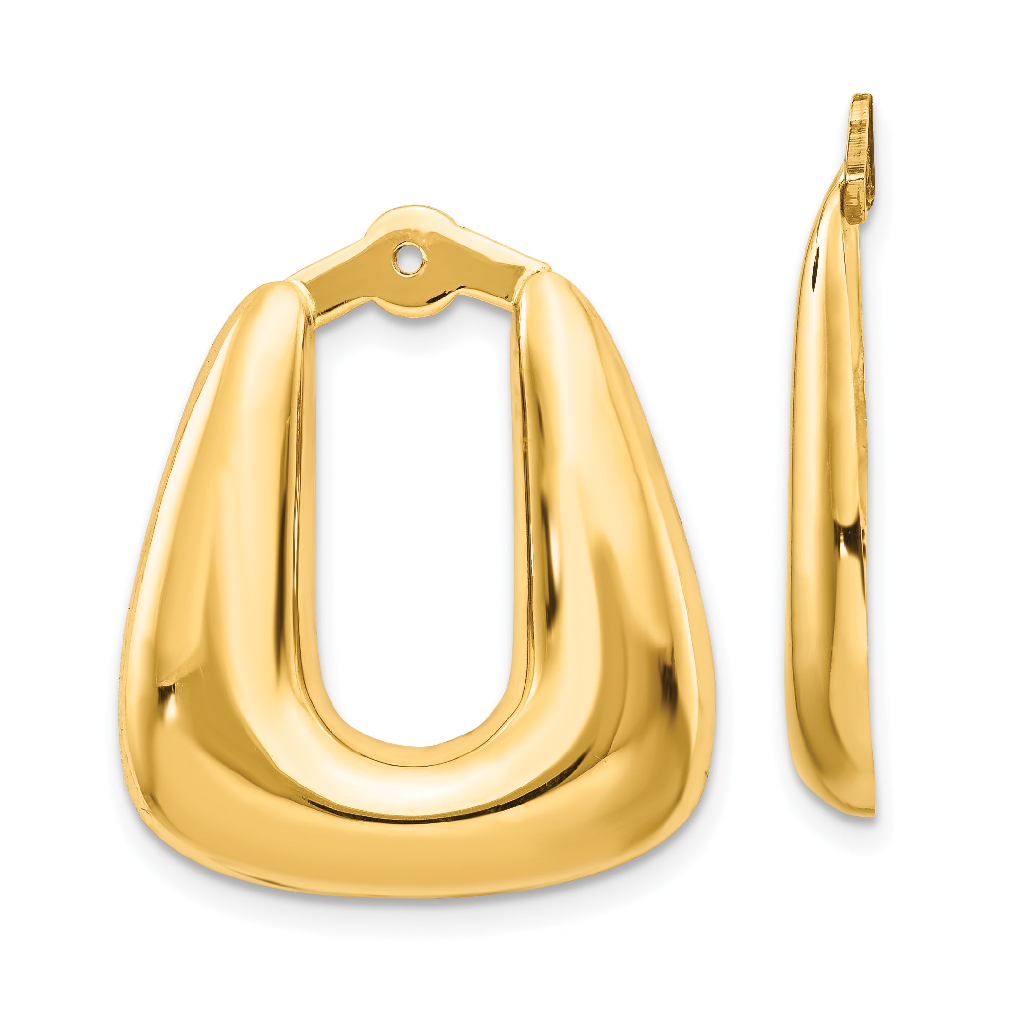 14k Polished Hoop Earring Jackets Main image