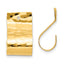 14k Polished Hammered Earring Jackets