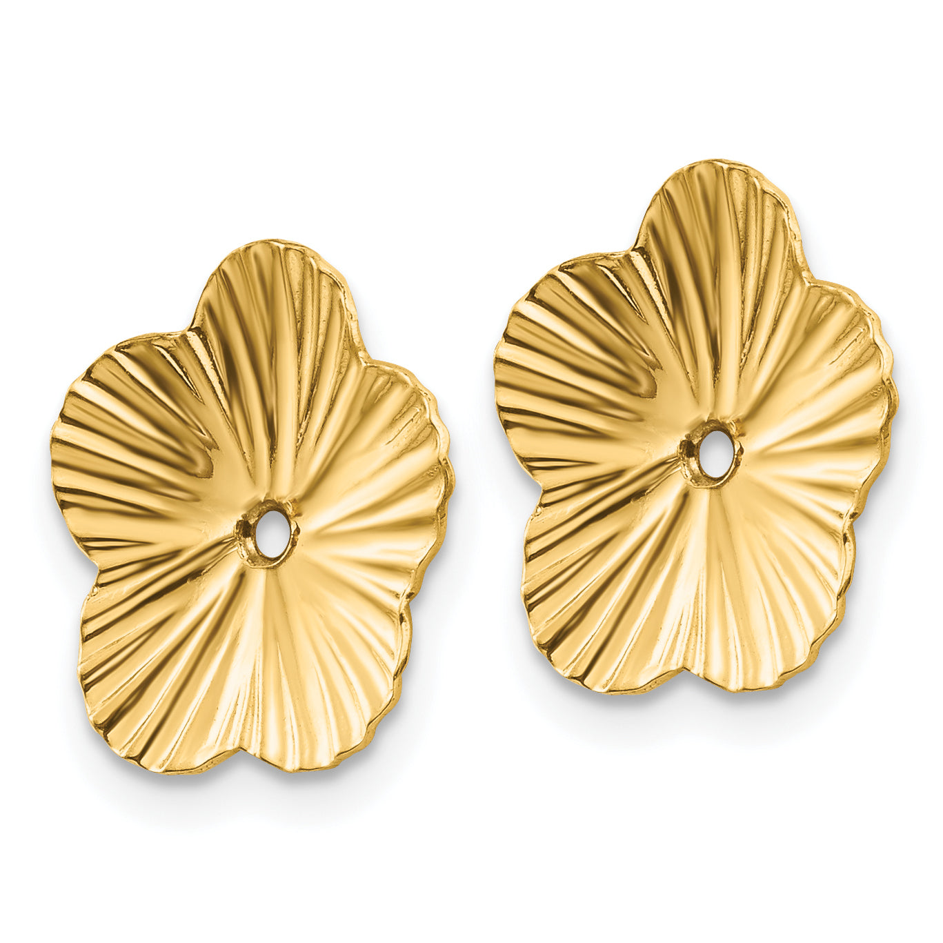 14k Polished Fancy Earring Jackets Secondary image