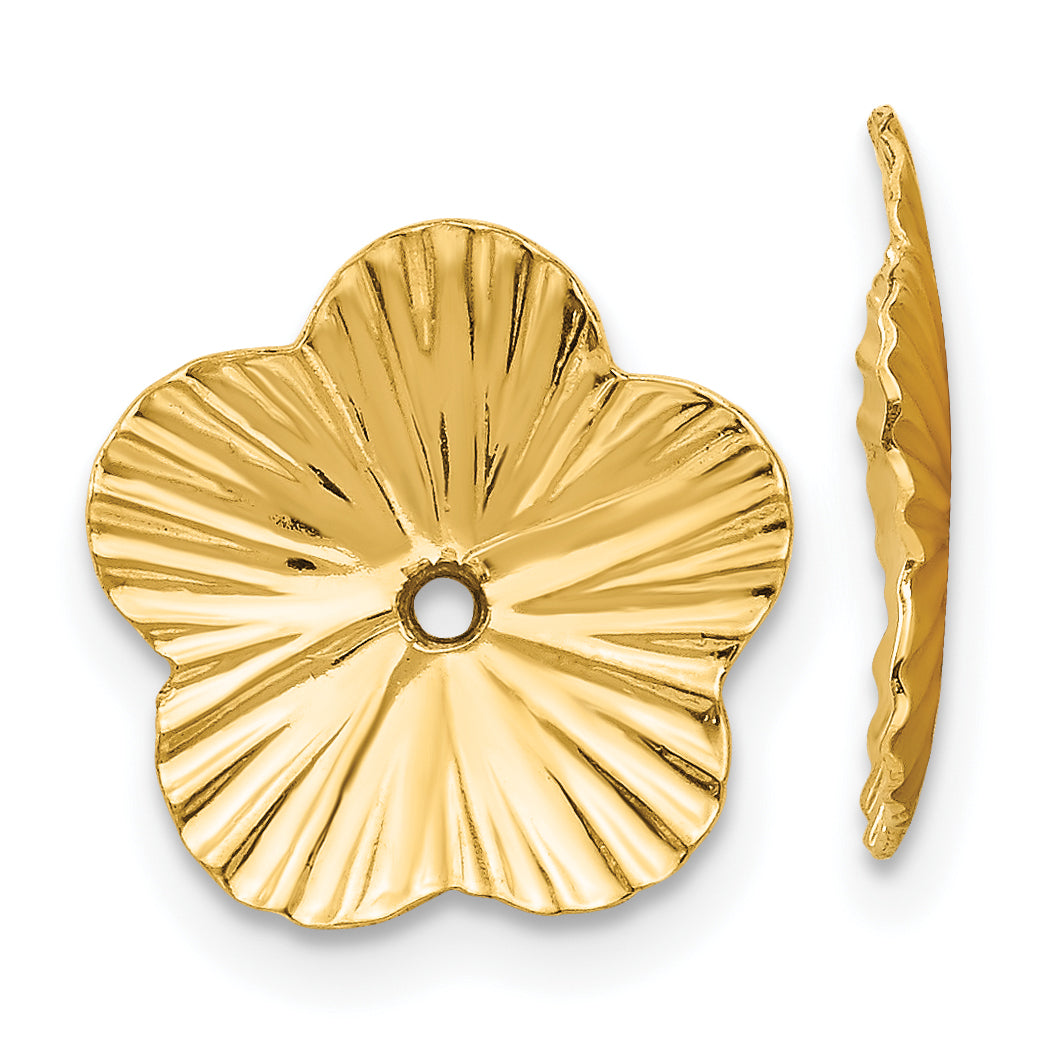 14k Polished Fancy Earring Jackets Main image