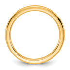 14K Yellow Gold Domed Comfort-Fit Wedding Band 2mm