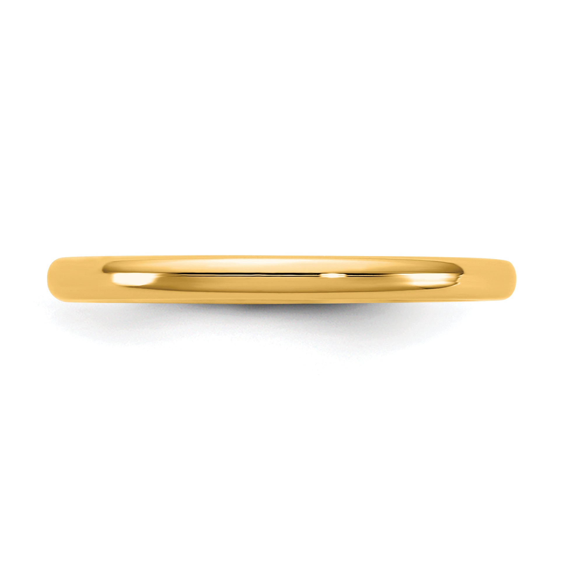 2.0mm 14K Yellow Gold European Comfort Fit Wedding Band - Sophia Jewelers