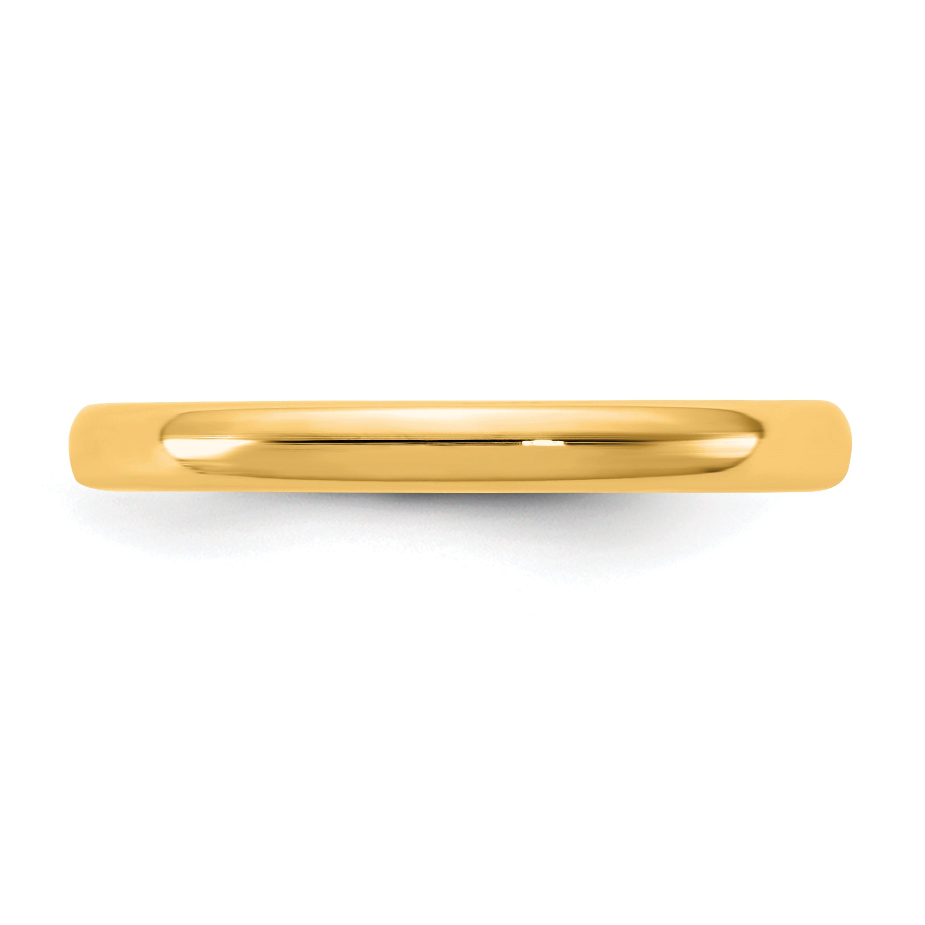 2.5mm 14K Yellow Gold European Comfort Fit Wedding Band - Sophia Jewelers