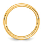 14K Yellow Gold Domed Comfort-Fit Wedding Band 3.5mm