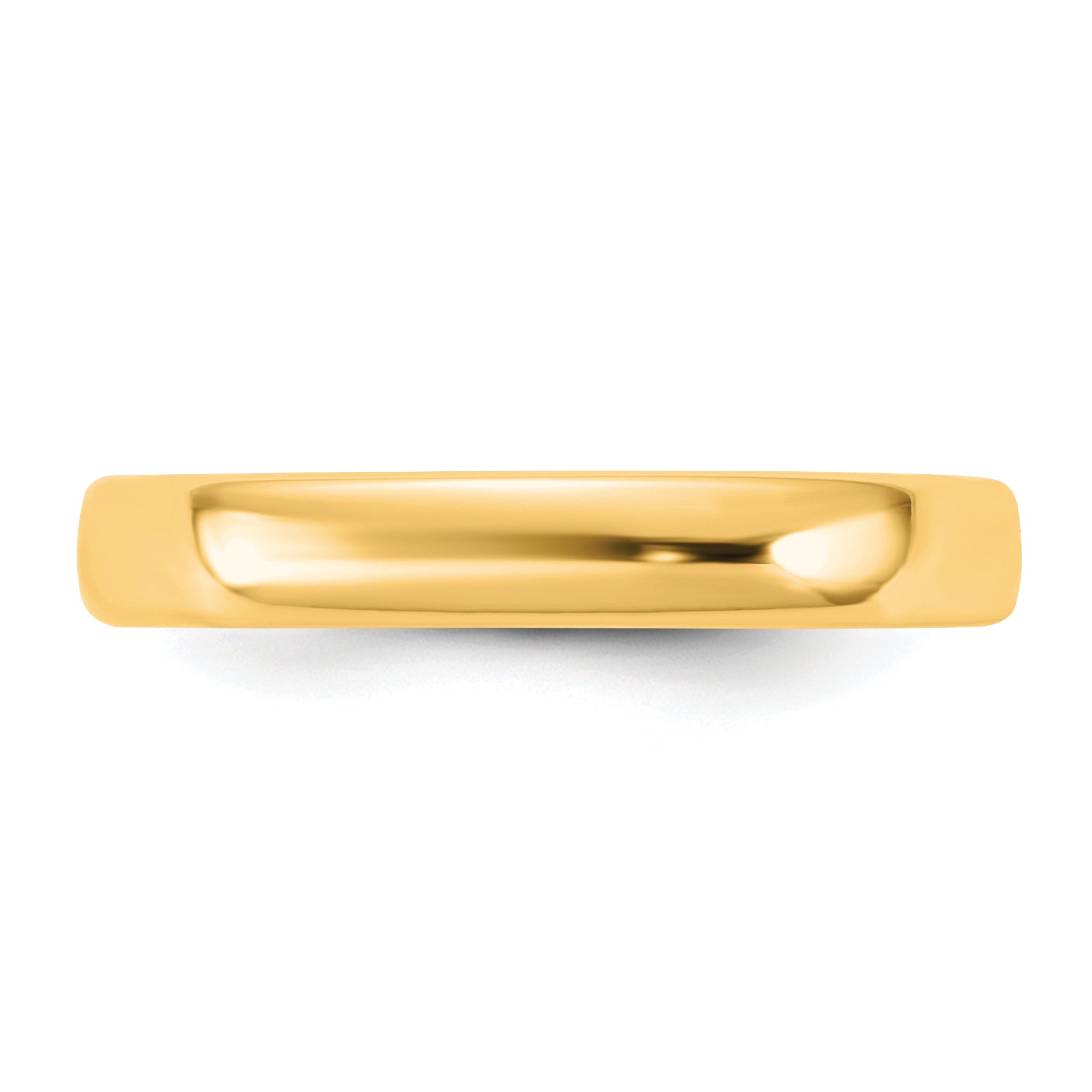 3.5mm 14K Yellow Gold European Comfort Fit Wedding Band - Sophia Jewelers