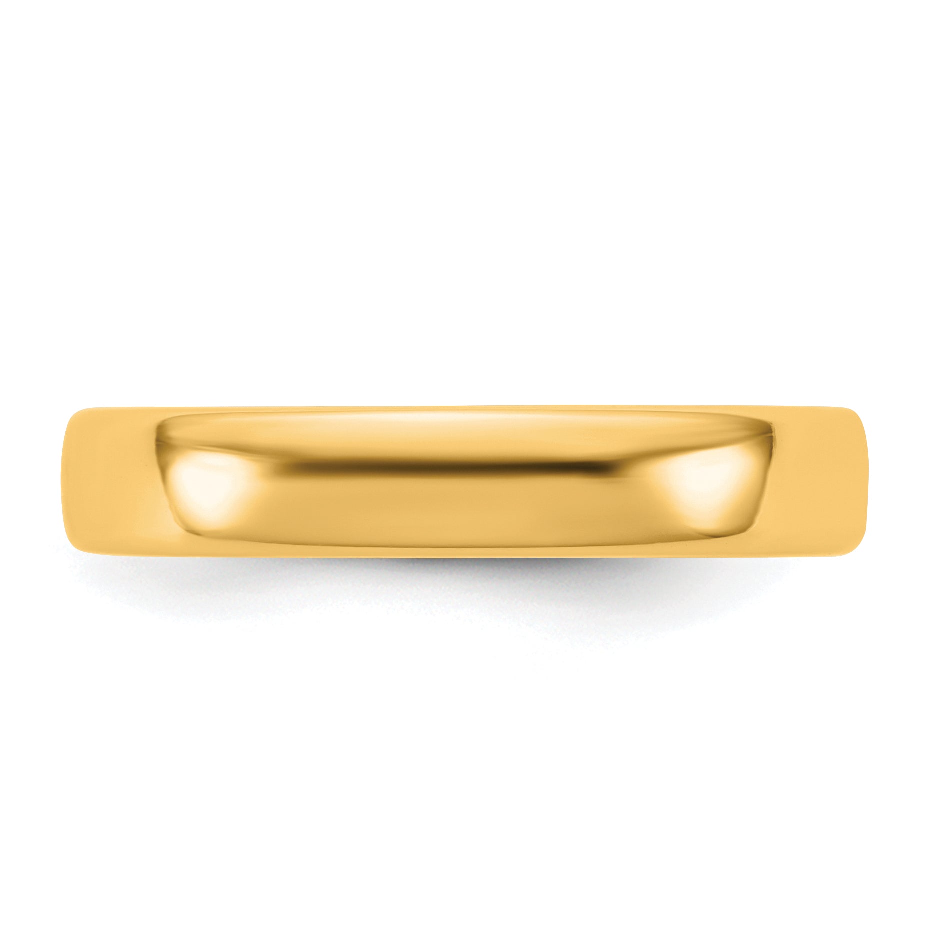 4.0mm 14K Yellow Gold European Comfort Fit Wedding Band - Sophia Jewelers