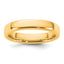 4.0mm 14K Yellow Gold European Comfort Fit Wedding Band - Sophia Jewelers