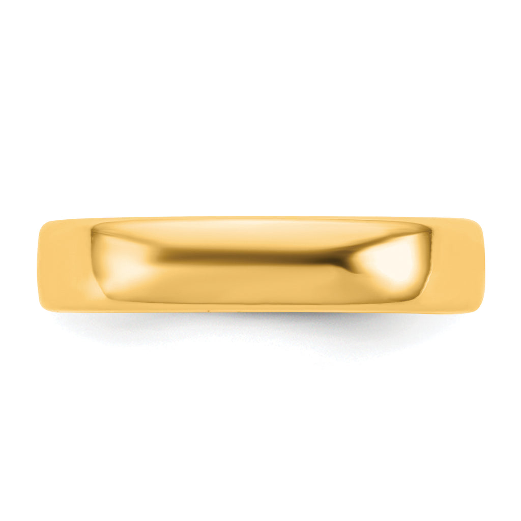 4.5mm 14K Yellow Gold European Comfort Fit Wedding Band - Sophia Jewelers