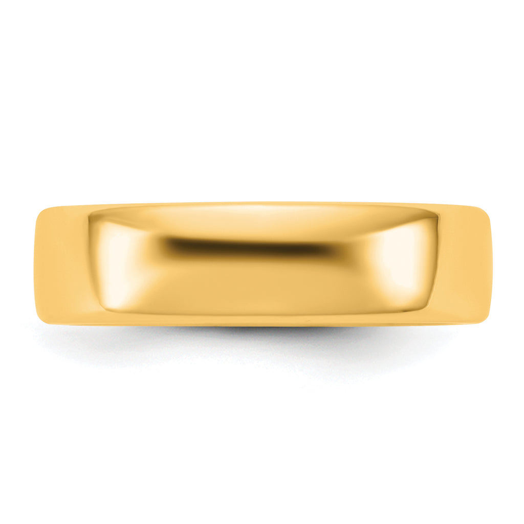 5.5mm 14K Yellow Gold European Comfort Fit Wedding Band - Sophia Jewelers