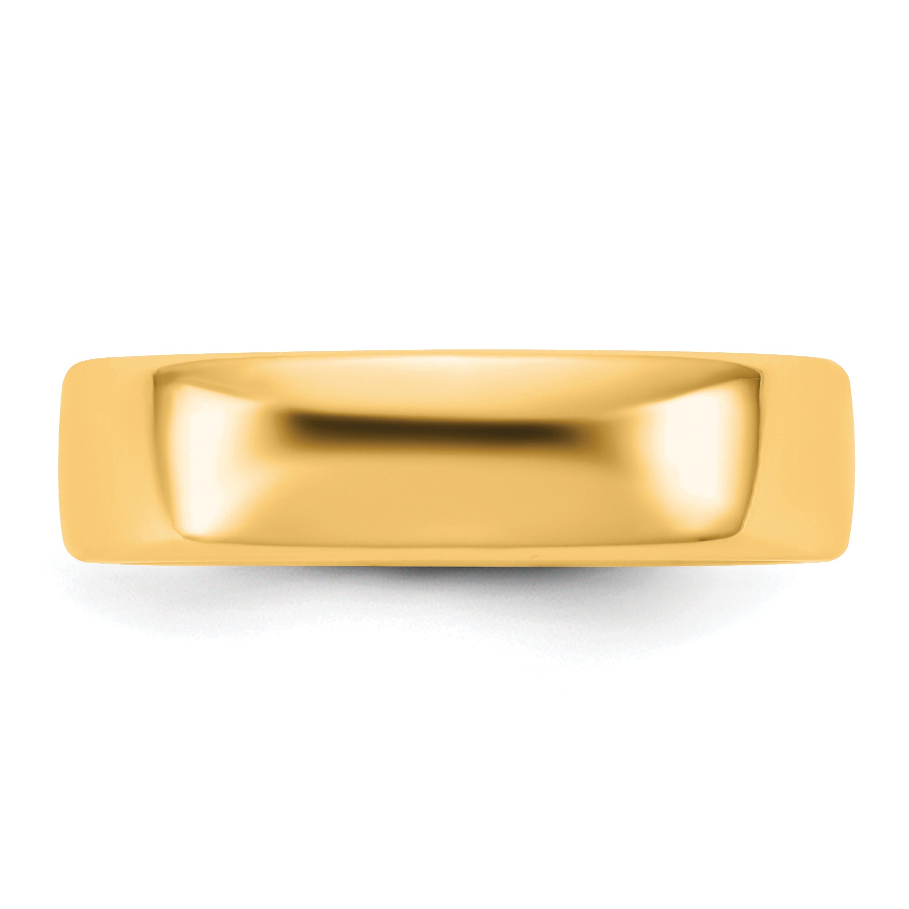 5.5mm 14K Yellow Gold European Comfort Fit Wedding Band - Sophia Jewelers