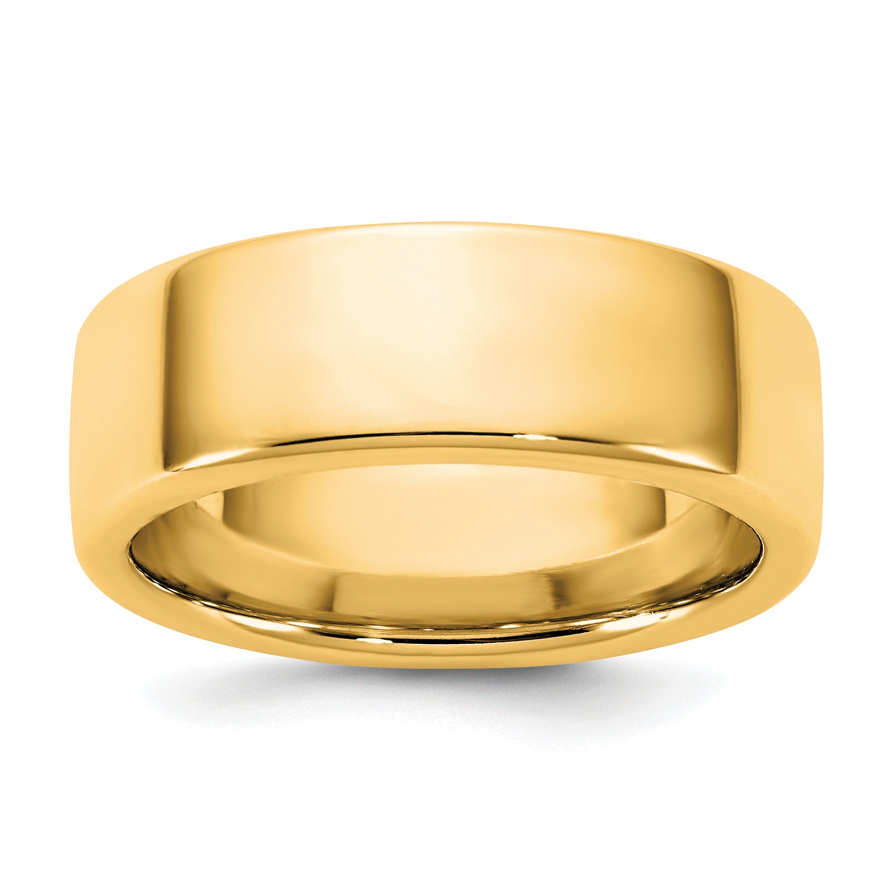 7.0mm 14K Yellow Gold European Comfort Fit Wedding Band - Sophia Jewelers