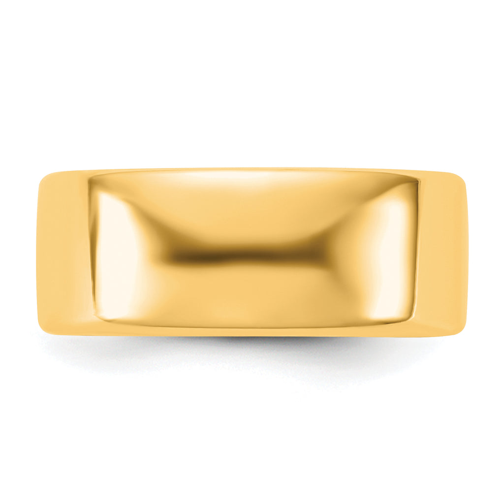8.0mm 14K Yellow Gold European Comfort Fit Wedding Band - Sophia Jewelers