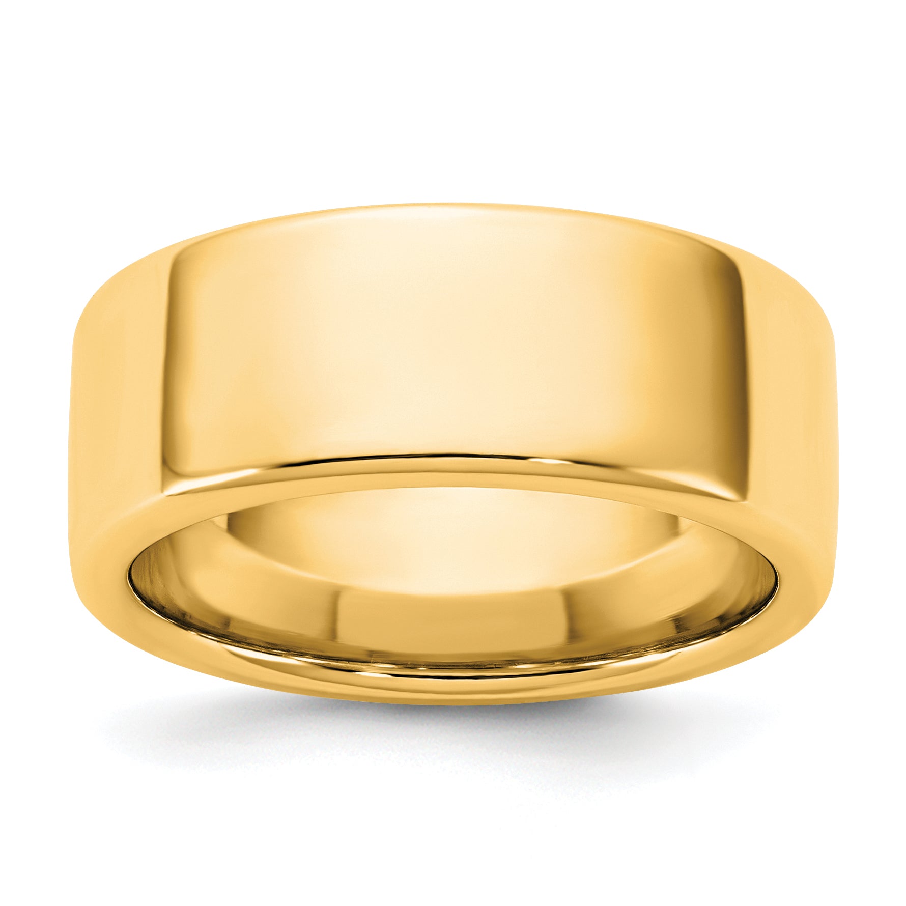 8.0mm 14K Yellow Gold European Comfort Fit Wedding Band - Sophia Jewelers Main image