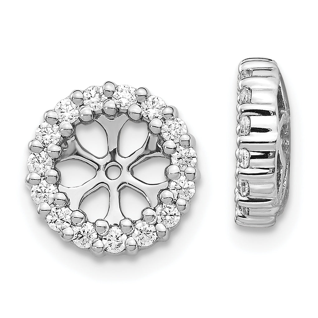 10k White Gold Diamond Earring Jackets Main image