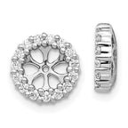 10k White Gold Diamond Earring Jackets