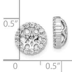 10k White Gold Diamond Earring Jackets