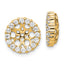 14k 3/4 carat Lab Grown Diamond VS/SI+ G+ for 7.5 mm Earring Jacket