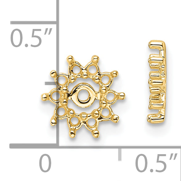 10k Fancy Diamond Earring Jacket Mountings