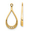 10k Yellow Gold Diamond Earring Jackets