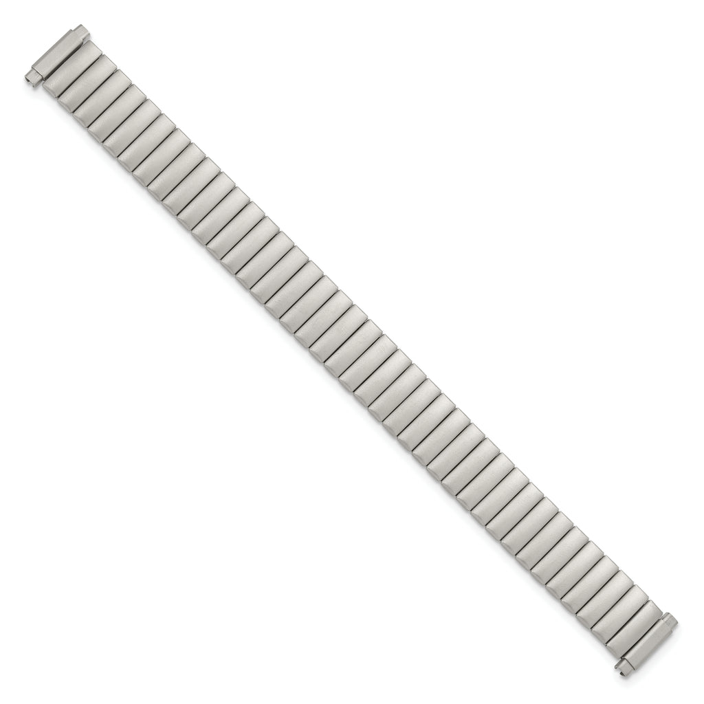 10-13mm Ladies Satin Silver-tone De-Flexo  Link 5.75 inch Watch Band