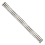 10-13mm Ladies Satin Silver-tone De-Flexo  Link 5.75 inch Watch Band