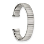 10-13mm Ladies Satin Silver-tone De-Flexo  Link 5.75 inch Watch Band