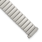 10-13mm Ladies Satin Silver-tone De-Flexo  Link 5.75 inch Watch Band
