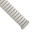 10-13mm Ladies Satin Silver-tone De-Flexo  Link 5.75 inch Watch Band